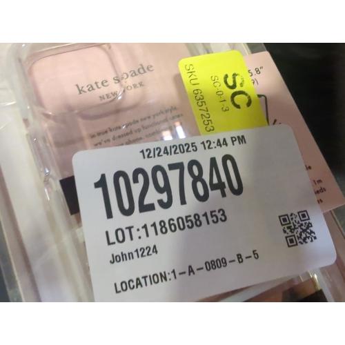 kate spade new york Defensive Hardshell Case (1-PC Comold) for iPhone 11 Pro, Park Stripe Gold Foil/Black/Cream/Cream Bumper/Clear