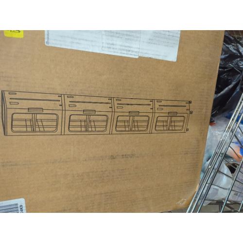 Tall Narrow Storage Cabinet with Movable Wheels, Adjustable Shelves & Magnetic Doors – Foldable Slim Plastic Organizer for Bathroom, Kitchen, Laundry, Ideal for Small Spaces(4-Tier,White)