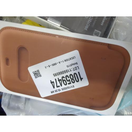 Official Leather Sleeve for MagSafe for iPhone 12 Pro Max - Saddle Brown