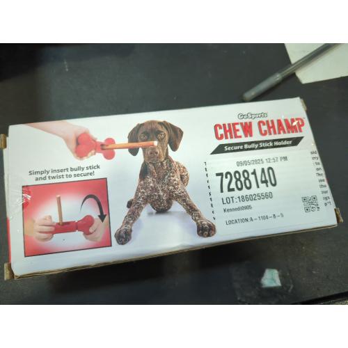 Red 8 GoSports Chew Champ Bully Stick Holder for Dogs - 8 Inch