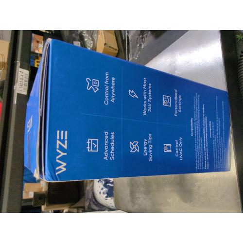 Wyze - Smart Programmable Thermostat with Alexa and Google Assistant - Black