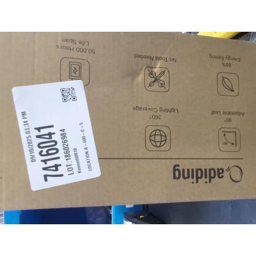 Black Adiding LED Garage Ceiling Light, 2 Pack 40000Lm Bright Screw into E26 E27 Socket LED Basement Lighting, 6 1 Deformable Panels, Daylight 6500K for Pole Barn Workshop Attic Porch Storage Room Low Bay