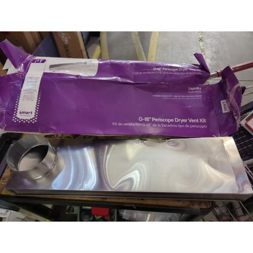 Whirlpool 4396011RP Genuine OEM Telescoping Vent Kit For Dryers Telescoping Vent Kit 18 To 29 Inches Aluminium replaces 4396011