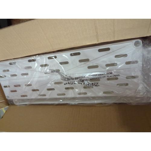 SPACEKEEPER Slim Rolling Storage Cart 4 Tier Bathroom Organizer Mobile Shelving Unit Utility Cart Tower Rack for Kitchen Laundry Narrow Places, White