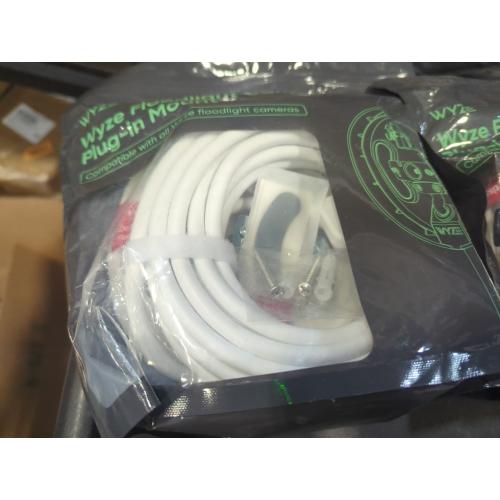 Wyze Floodlight Cam Plug-in Mount for Wyze Floodlight Cameras v1/v2/Pro, Electrical Box with 20ft Weather-Resistant Outdoor Power Cable, Easy Installation (White)