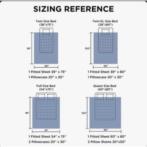 Bedsure Polyester Microfiber Sheet Set Hotel Luxury Sheets, Easy Care Cooling Bed Sheet Set