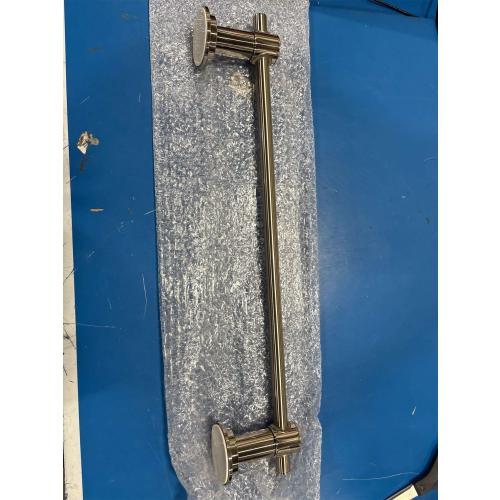 BOPai 24 inch Vacuum Suction Cup Towel Bar, Removeable Shower Mat Rod Shower Door Adhesive Towel Bar Suction Towel Rack, Brushed Nickel