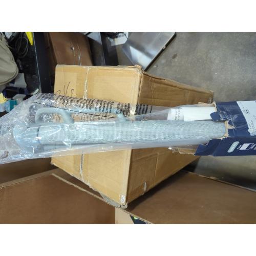 Grey Retractable Safety Baby Gate or Mesh Dog Gate,Durable Portable Mesh Retractable Gate,Easy to Use for Stairs, Doorways, Hallways, Indoor, Outdoor, 33.5 Tall, Up to 45 Wide, Gray