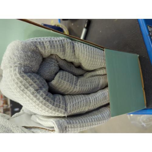 Haven Waffle Large/X-Large Organic Cotton Robe in Lunar Rock