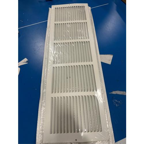 VOISEN Return Air Grille,Fits 30x8 Duct Opening,Steel Return Vent Cover, White Vent Cover Grill for Sidewall and Ceiling,HAVC Cold Air Return Vent Cover,Overall Size:31.8W X 9.8 (Little Damaged, see the picture)