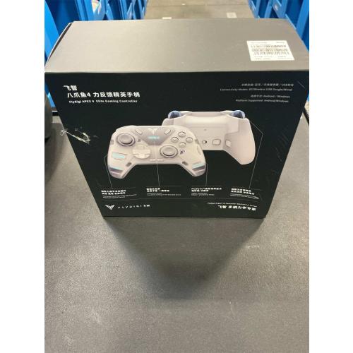 FLYDIGI Apex 5 Wireless PC Controller, Forceflex Joystick 2.0, ForceAdapt Trigger, 3ms Ultra-Low Latency, RGB Light Bar, Full-Color LCD Display,1500mAh Battery PC/NS/Android/TV (No Xbox/PS)