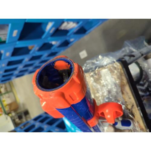 Missing Ball....Nerf Dog Tennis Ball Blaster Dog Toy Blue/Orange, 16 Inch Compact Blaster with