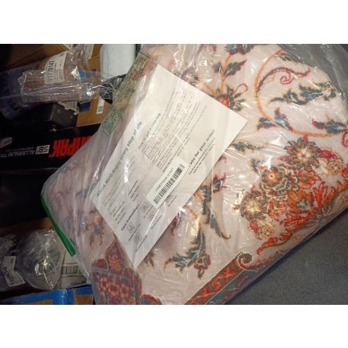 Washable Oriental Area Rug - Rugs for Living Room Soft Carpet for Bedroom Waterproof Floral Distressed Indoor Stain Resistant Non-Shedding Floor Carpets (orange ?)