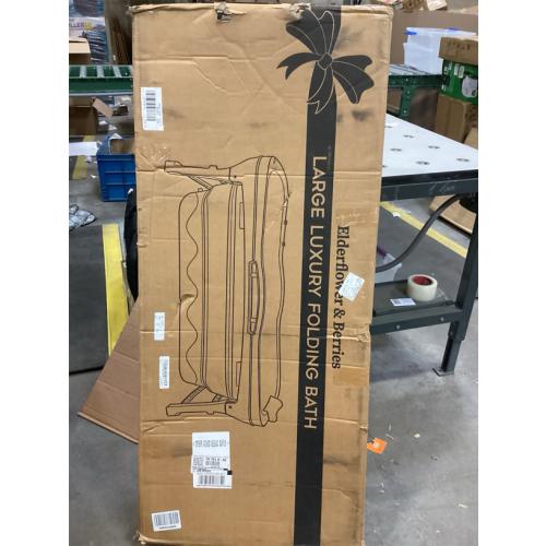 Portable Bathtub for Adult - Large 56'in Foldable Collapsible tub - Ergonomically Designed for the Ultimate Relaxing Soaking Bath. Ideal for Small Spaces - Quick,Folding Bathtub