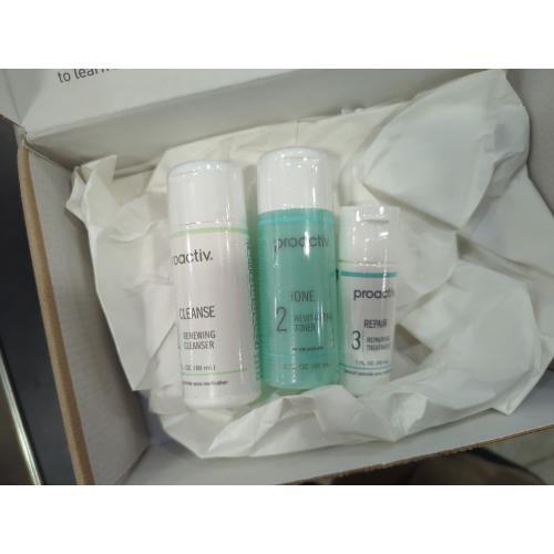 Proactiv 3 Step Acne Treatment - Benzoyl Peroxide Face Wash, Repairing Acne Spot Treatment for Face and Body, Exfoliating Toner - 30 Day Complete Acne Skin Care Kit