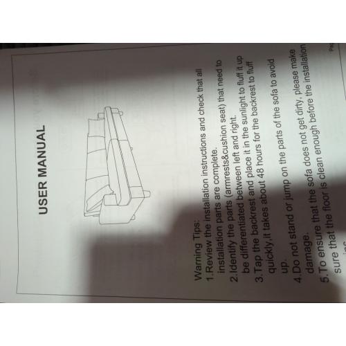 Gray 87Solid Wood Leg Corduroy 3-Person Sofa with 2 Pillows