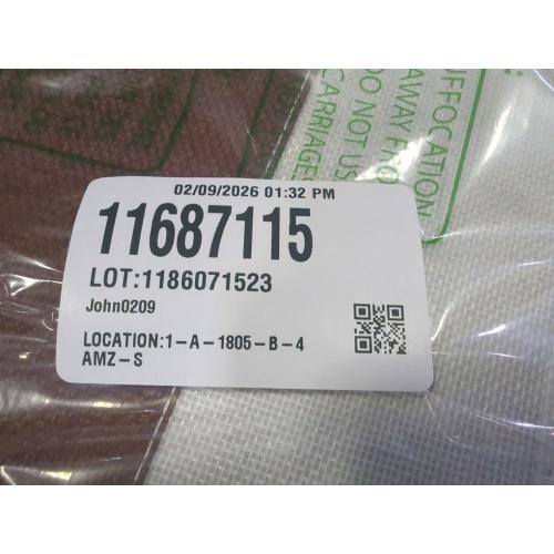 Set of 3  Foldable Storage Bins with Lids [3-Pack] Fabric Collapsible Storage Boxes Baskets Cubes Containers with Handles for Closet Living Room Bedroom (Brown & White 17.7x11.8x11.8'')