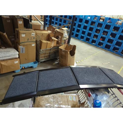HBTower 63 Long & 17.3 Wide Folding Dog Ramp for Car, SUV & Truck – Portable Pet Ramp with Non-Slip Surface, Extra Wide Steps for Large Dogs Up to 250LBS