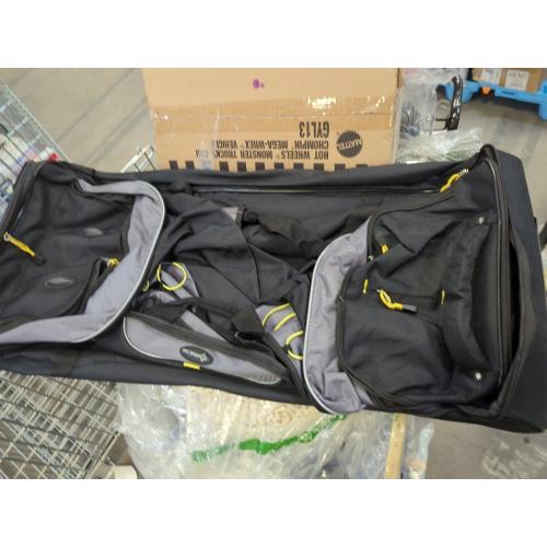 TPRC Sierra Madre II Upright Rolling Duffel Bag, Black/Gray, 30-Inch