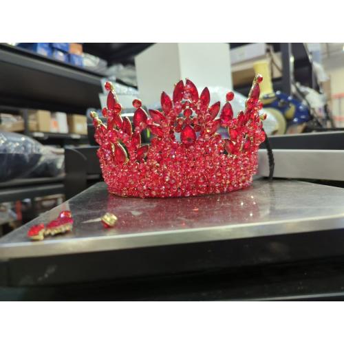 Large Tiaras and Crowns for Women Crystal Tall Pageant Crowns Rhinestone Royal Queen Headband Princess Quinceanera Headpieces for Wedding Birthday Prom Party Costume Cosplay