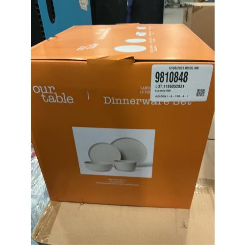 Our Table Landon 16-Piece Dinnerware Set in Sea Salt