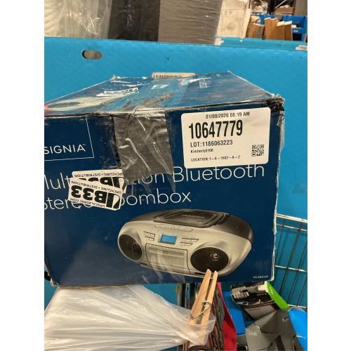 Insignia AM/FM Radio Portable CD Boombox with Bluetooth