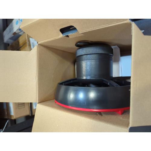 Black and Red Mr. Heater BaseCamp Black/Red Tent Fan with Light 8.75 in. W X 6.25 in. L 1 pk