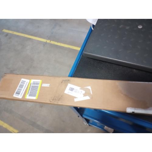 Aluminum Overhead Door Rain Drip Cap Guard - 43.3' Drip Edge Flashing, Deflector, Diverter - Anodized Silver, 2PCS