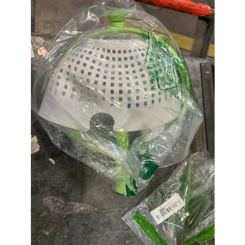 Dreamfarm Spina 2-In-1 Easy-To-Use, Collapsible Salad Spinner & Straining Colander for Salad, Fruit, Vegetable, Lettuce - White/Green