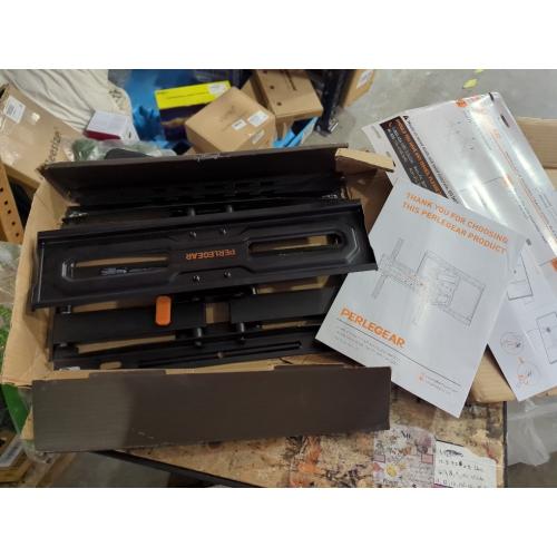 Perlegear Full Motion TV Mount for 32-69 Inch TVs up to 99 lbs, Max VESA 400x400mm, Fits 16”/12” Wood Studs, Height Adjustable Pre-Assembled TV Wall Mount, Tool-Free Tilt, Swivel & Extension, PGMF21.