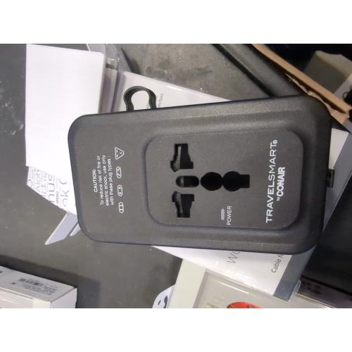 Travel Smart Does-It-All Adapter with Cables & USB-A & C Ports