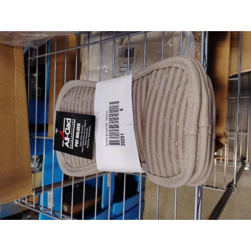 All-Clad Premium Pot Holder & Hot Pad: Heat Resistant to 500 Degrees - 100% Cotton, 10x6.25 Hot Pad for Kitchen and Barbeque, (6-Pack), Titanium