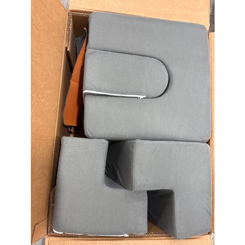 Foam Climbing Blocks 4Pcs Soft Play Equipment Luxury Corduroy Fabric, Toddler Climbing Playset Indoor Soft Play Climbing for Toddlers, Lightweight Climbing Blocks  ( grey )