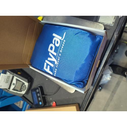 Flypal Inflatable Foot Rest Pillow for Travel, Patented 2 in 1 Design, Blow-Up Footrest Cushion for Home, Office. Airplane Travel Essential and Kids Airplane Bed