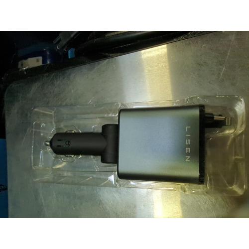 LISEN Retractable Car Charger, 69W Cars Adapter USB C Fast Charger, Car Accessories for Women Men, Christmas for Gifts for Dad Mom, Gifts for Men Women, for iPhone 17 Pro Max Air 16 15 14 13 Plus