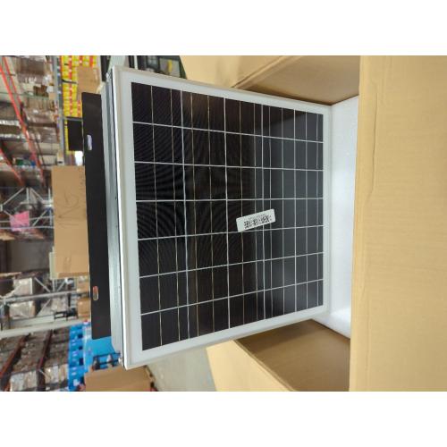 Black DC HOUSE 32 Watt Solar Attic Fan Solar Powered Roof Exhaust Fan Up to 3000 Sq Ft,2500 CFM Metal Shell Solar Vent Hail and Weather Resistance