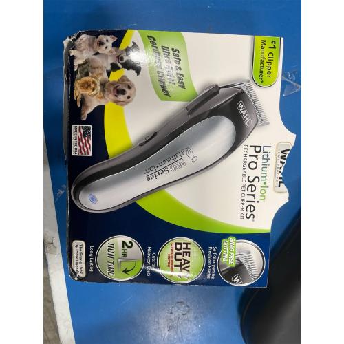 Wahl USA Lithium Ion Pro Series Cordless Animal Clippers – Rechargeable, Heavy-Duty, Electric Dog & Cat Grooming Kit for Small & Large Breeds with Thick to Heavy Coats – Model 9766