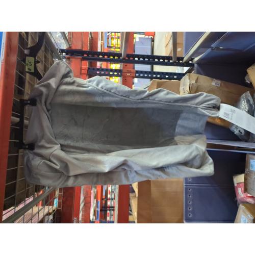 FurHaven Rectangular Smoke Gray Polyester Sofa Dog Bed (Medium)