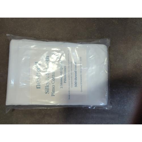 Nestwell silky & smooth Pima Cotton sateen 2 standard/queen pillowcases