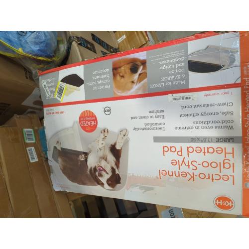 K&H Pet Products Lectro-Kennel Heated Outdoor Dog Pad, Durable Rigid ABS Plastic Waterproof Heated Pad for Cat & Dog Houses Outdoor, Washable Cover, Safety Listed - Large 28.5 X 22.5in Black 80W