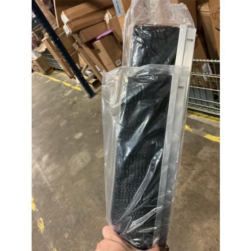 3 Roll up Garage Brush Seal for Top, 10ft Long Heavy Duty Garage Door Seal Nylon Brush with Aluminum Track No-Drill 45deg Holder for Commercial, Corrugated, Sliding Barn, Hangar Doors