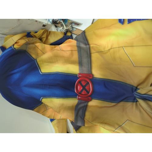 medium Jean Grey Summers Costume 2Pcs Bodysuit and Mask Superhero Phoenix Cosplay Jumpsuit Halloween Outfit for Adult