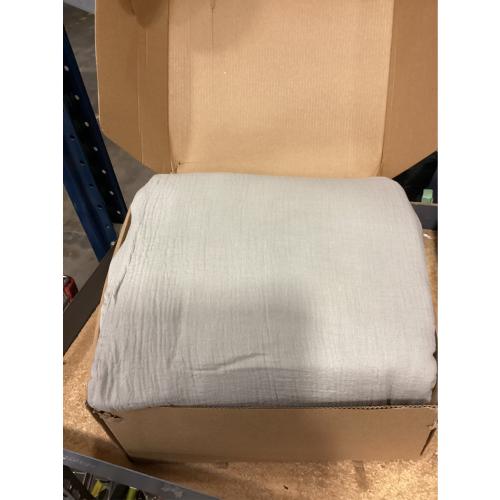 SE SOFTEXLY Muslin Duvet Cover King Size, 100% Washed Cotton Duvet Cover Set, Ultra Soft Comforter Cover Linen Like, 3 Pieces Minimalist Gauze Duvet Cover with 2 Pillowcases, 90x104