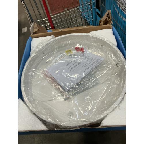 Dimmable Wood LED Flush Mount Ceiling Light, 5CCT 2700K-6000K Modern Round Close to Ceiling Lighting Fixtures, Minimalist White Ceiling Lamp for Living Room, Bedroom, Laundry Room