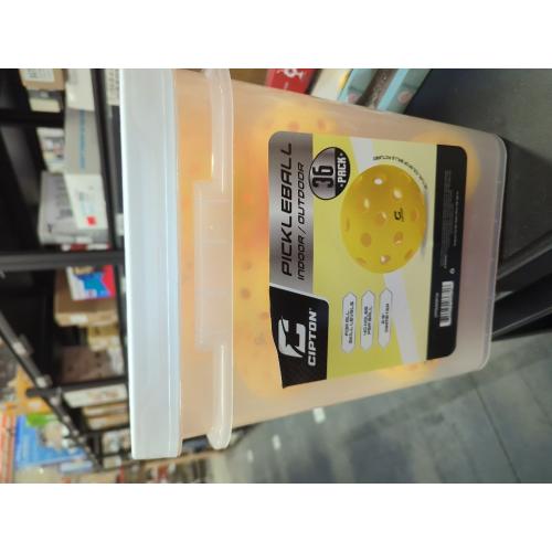 Tourna Strike Bucket of Pickleballs (36 Outdoor Balls), Yellow