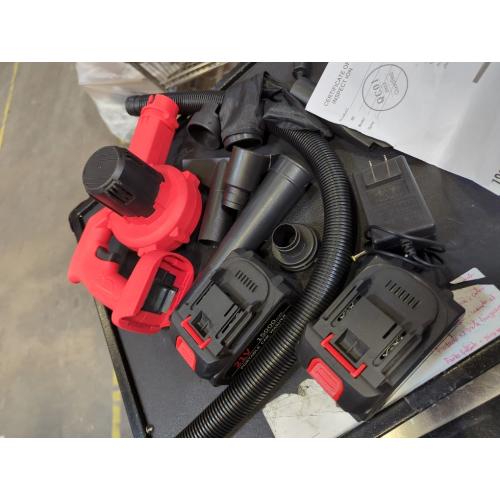 Mini Leaf Blower Red,2-in-1 Cordless Small Blower with 4.0Ah Battery and Charger,21v Blower for Inflating,Blowing Leaf,Clearing Dust & Small Trash,Car by SHINTYOOL