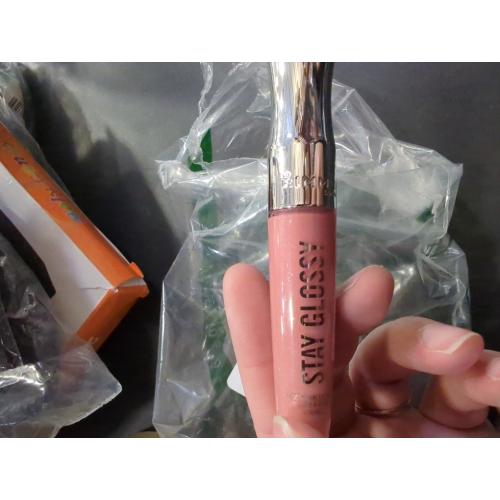 Rimmel Stay Glossy Lip Gloss, Blushing Belgraves, 0.18 oz