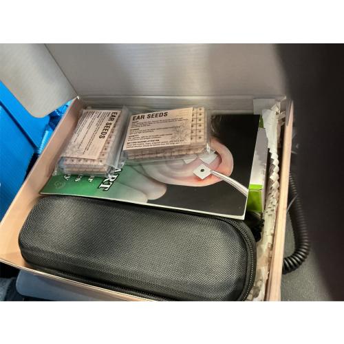 Acupuncture Super Set: 5-Head Electronic Acupuncture Pen   Gua Sha Tool   Ear Seeds   Retractable Acupuncture Pen   4 x Extra Massaging Gel   Tweezers Chart Batteries (Acupuncture Set(with A new bag))