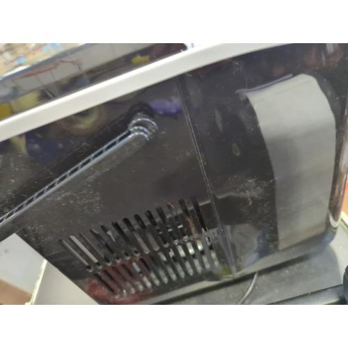 DUMOS Countertop Ice Maker with Handle, 26lbs/24H Portable Ice Machine, 9 Bullet Ice Cubes Ready in 6 Mins, Self-Cleaning, Quiet Compact Ice Maker for Home, Kitchen, RV, Camping, Black