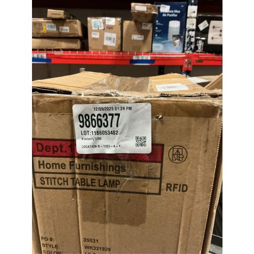 Disney Stitch Plush Table Lamp,15.5 Figural Lamp with Soft Shade & Pull Chain,Kids Bedroom or Nursery Nightstand Light,Blue